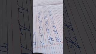 Writing cursive writing, letter X#shortsvideo #viralshorts