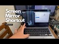 Mac Keyboard Shortcut to Display on External Monitor / Screen Mirror Shortcut for MacBook or macOS