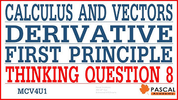 Calculus and Vectors Limits Thinking questions 8 MCV4U1 Ontario #limits #calculus #math #vectors