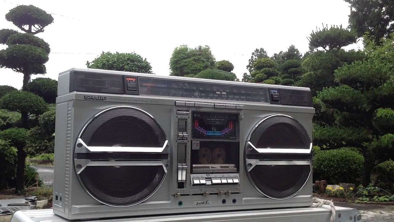 sharp gf 535 boombox ghettoblaster - YouTube