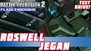 Gundam Battle Operation 2 Test Drive: Roswell Jegan Demonstration, Stats And Skills!