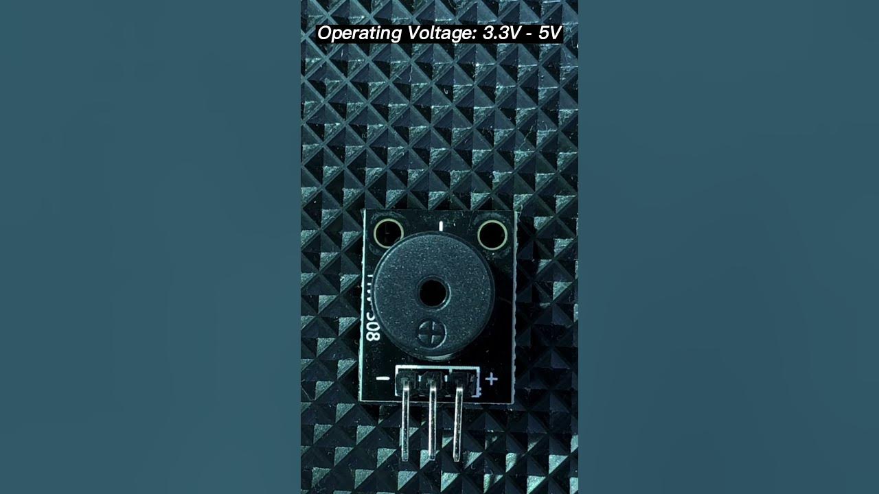 JLC-006 Passive Piezoelectric Buzzer, How it works? #shorts