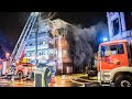 08.01.2022 - Massiver Garagenbrand in Mehrfamilienhaus - Pyrotechnik mögliche Brandursache