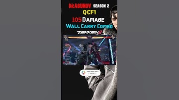 T8 Dragunov S2 105 Damage Combo #Season2Moves #tekken8 #T8NewMoves #DragunovS2