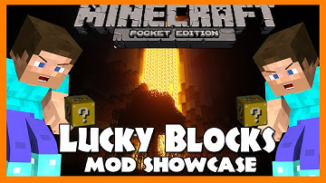 Lucky Blocks MOD! Minecraft Pocket Edition - Mod Showcase [0.8.1]