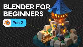 Blender Tutorial for Absolute Beginners - 3D Modeling a Pier &amp; Water. Part 2