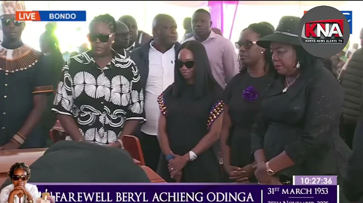 Mama Ida Odinga accompanied by her Family arrive for Beryl Achieng Odinga's Burial ceremony!