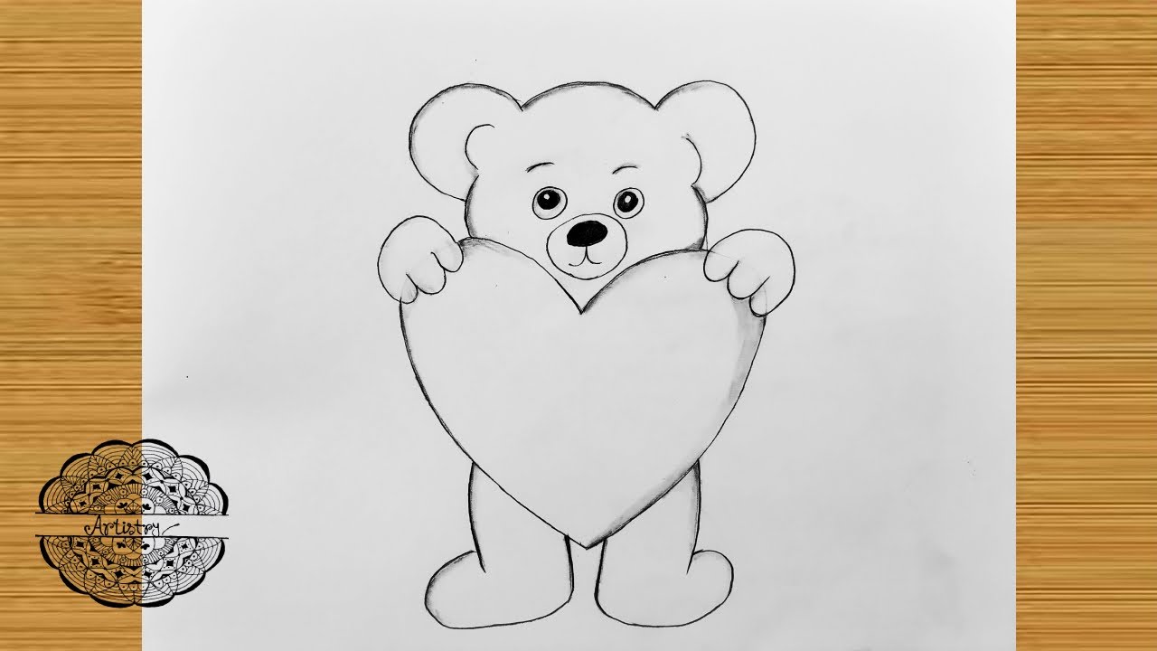 How to Draw a Cute Teddy Bear - Teddy Bear Drawing