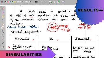 SINGULARITIES AND ITS TYPES
