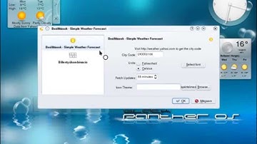 Weather plasmoid settings under blackPanther OS