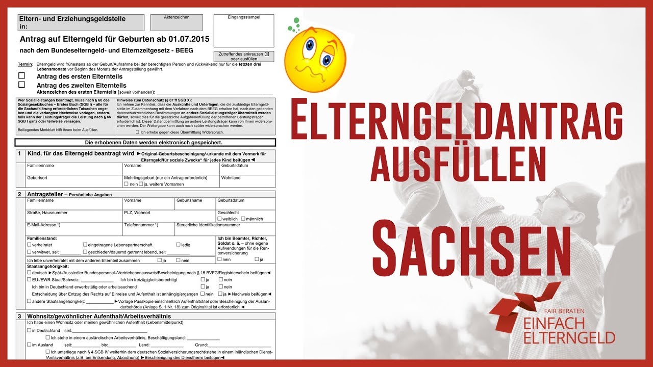 Update New Elterngeld Antrag ausfüllen - Sachsen