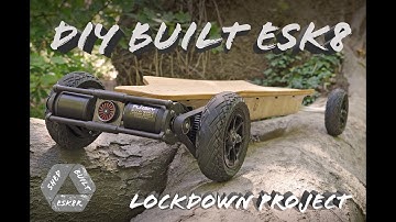 Shed Built DIY Electric Skateboard (Esk8)
