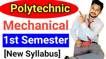 Polytechnic/Diploma 1st Semester Syllabus Mechanical Engineering || Mechanical Engineering 2021-22