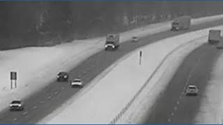 Semi truck jackknifes off of I-76 West in Summit County