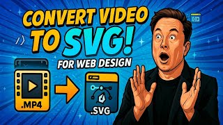 How to Convert Any Video to Animated SVG for Web Design | Step-by-Step Free Tutorial (2025)