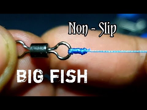 How To tie Braid To Swivel, Swivel knot fishing
