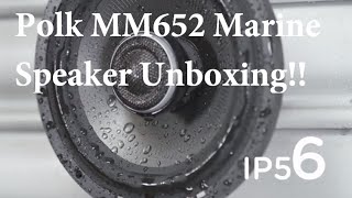 Polk Audio MM652 6-1/2" Marine ATV Car Speaker Unboxing