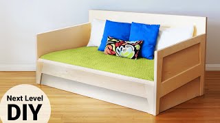 How To Build a Bed - DIY Daybed 2 Ways - DIY Woodworking