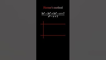 🧠 Divide Polynomials Using Horner’s Method #polynomialdivision #algebra2 #syntheticdivision