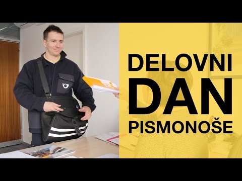 Delo pismonoše v dostavi