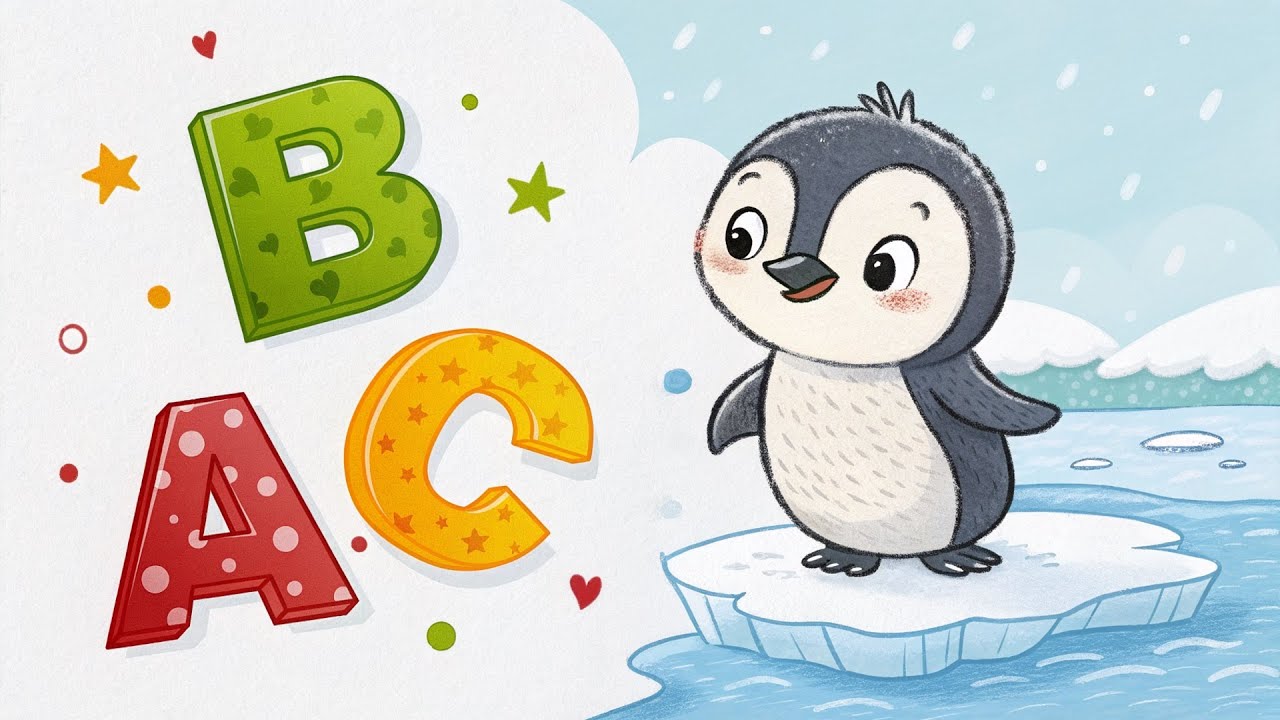 ✨ Magic Penguin Video | ABC Fun in the Snow | Bubble ABC 🫧