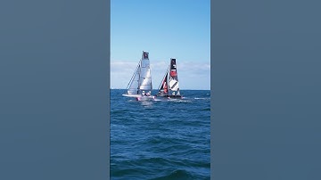 Flying racing is a kind of art. 🚀 #foiling #sailing