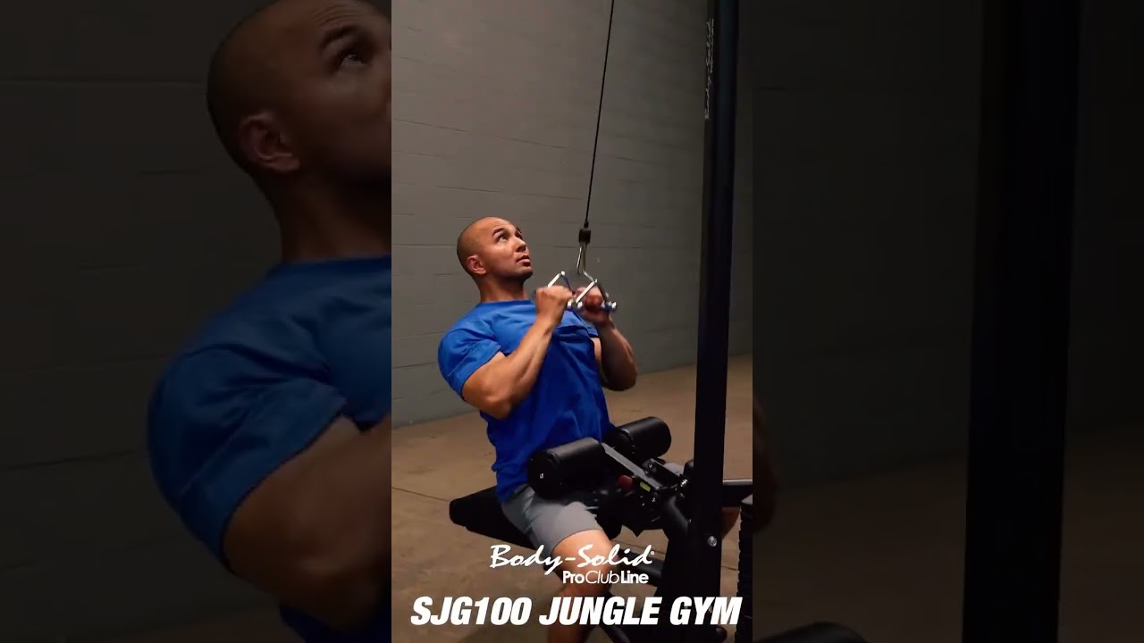 The Body-Solid SJG100 Jungle Gym is your ultimate set-up—all these movements with no cable changes!