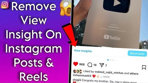 How To Remove View Insight On Instagram Posts/Reels!