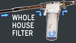 How to install a GE whole house water filter | Get clean, sedimentfree water for your house!