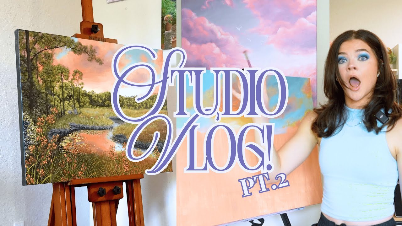 The real life of a part time artist! 🎨| Studio Vlog Pt. 2 - YouTube