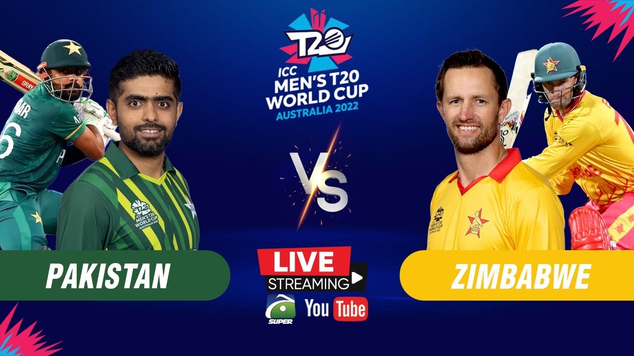 Live Pakistan vs Zimbabwe - ICC Mens T20 World Cup - 27th Oct 2022 - Geo Super