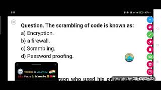 The scrambling of code is known as :-