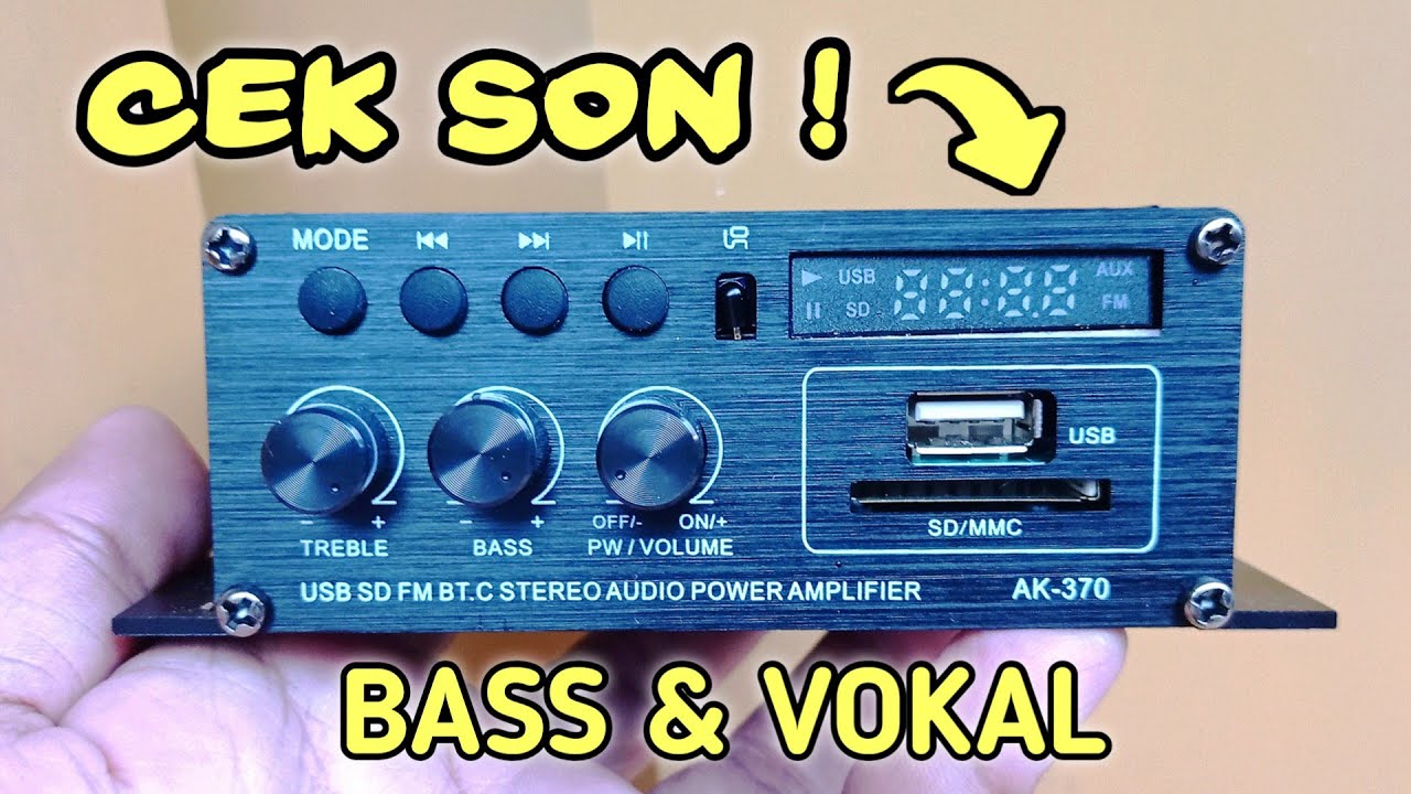Buat Dengerin Musik Di Rumah, Amplifier Bluetooth Audio Mini Stereo AK ...