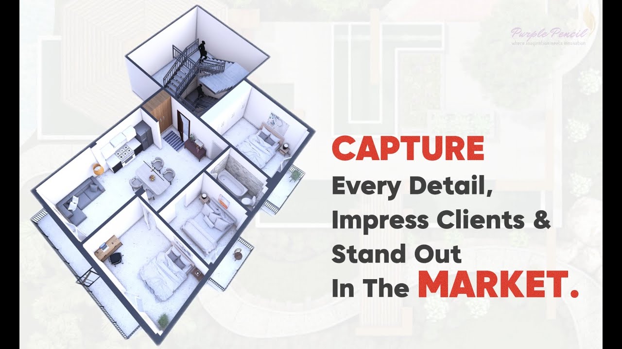 Architectural 3D Floorplan Rendering for Real Estate Marketing