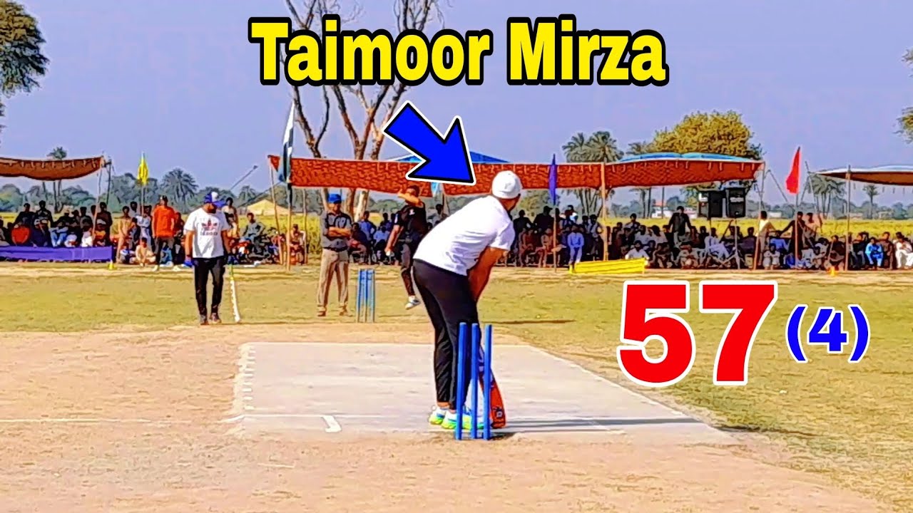 TAIMOOR MIRZA NEED 57 RUNS || TAIMOOR MIRZA EXCITED BATTING || Tape ...
