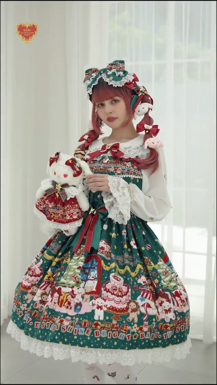 くみゃちゃんたちのChristmas Holly Night♡JSK♡靴下 くみゃちゃんたちのChristmas Holly Night♡JSK♡靴下