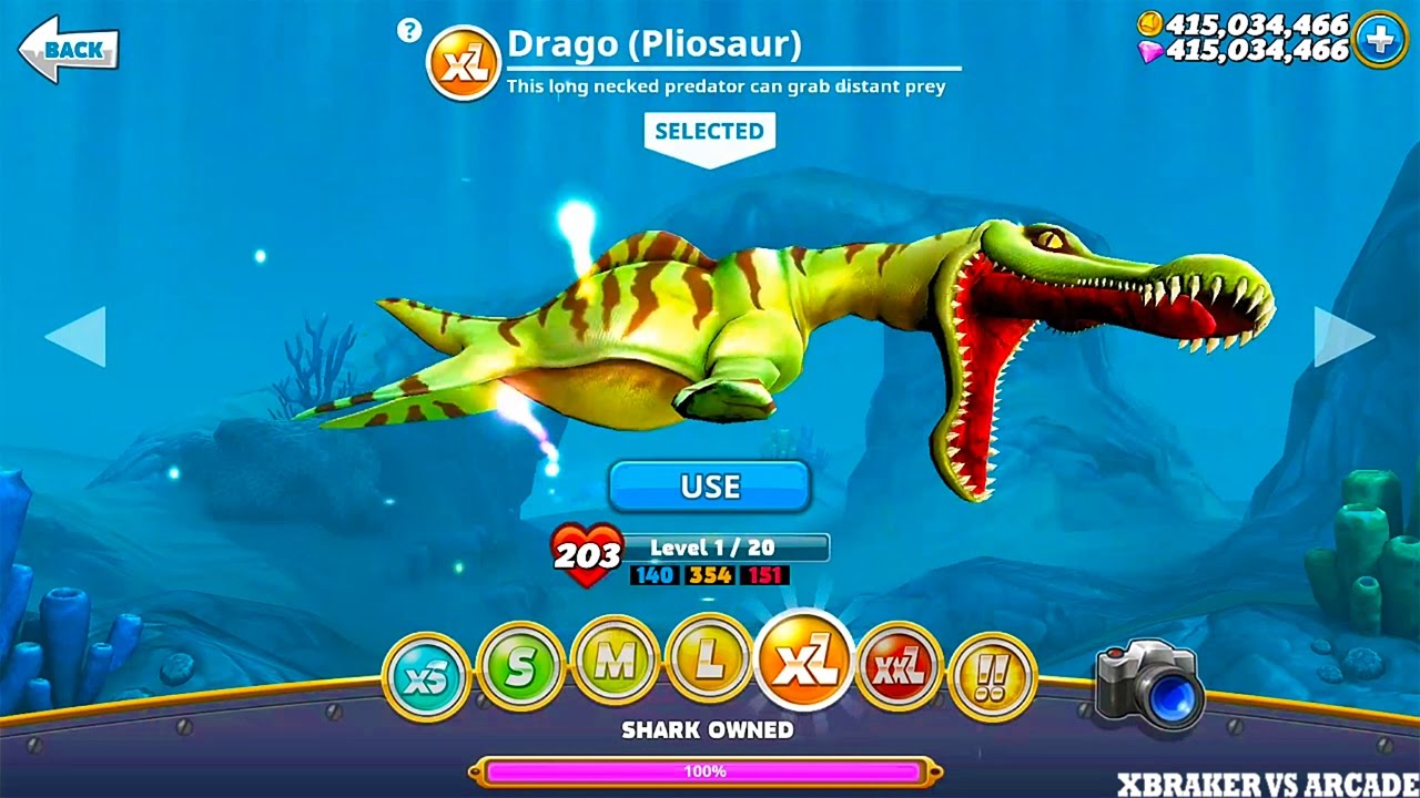 Hungry Shark World New Shark Unlocked Drago Pliosaur New ...