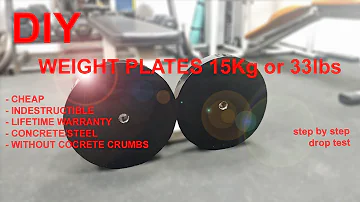 DIY weight plates - step by step - home gym equipment