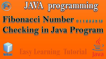 Fibonacci Number Checking  in Java Program ✔️ Easy Java Programming Learning