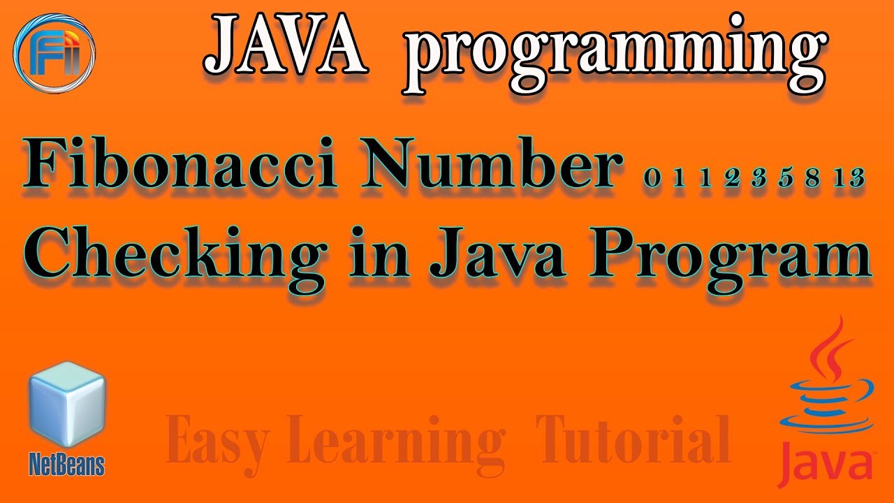 Fibonacci Number Checking in Java Program ️ Easy Java Programming ...