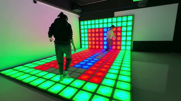 factory price 30x30cm activate grid game led floor is lava game jumping grid