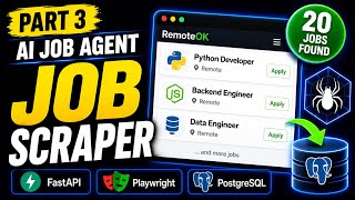 Build an AI Job Agent with FastApi, React & Playwright | Part 3 - Job Scraper