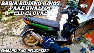BAWA RIDDING KINOY PAKE KNALPOT CLD C3 OVAL l SUARA KNALPOTNYA TIDAC BERSAHABAT SEKALEEH!!!!!