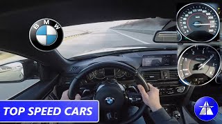 Bmw F33 430D M-Performance Package Top Speed Drive On German Autobahn