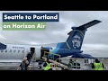 TRIP REPORT | Horizon Air | Bombardier Q400 | Seattle To Portland | Economy