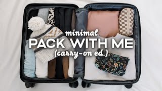 Minimalist PACK WITH ME | 2 Weeks In A CarryOn