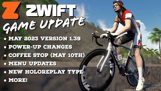 ZWIFT Updates May 2023: Changes to Power-Ups // Coffee Stop // New HoloReplays // More!