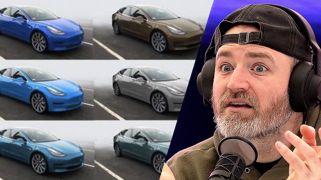 New Tesla Paint Color Spotted In The Wild - YouTube