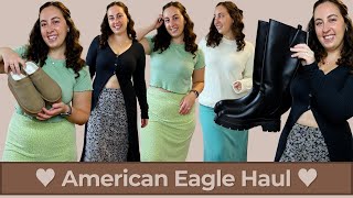 HUGE Fall American Eagle Haul | Boots, Skirts, and 90s Fashion