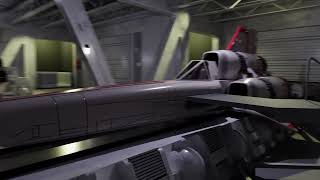 Battlestar Galactica 3D model demo - Launch Bay